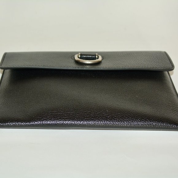 NWT BURBERRY  PATTON D RING LEATHER CLUTCH WITH SMALL WALLET - Picture 4 of 9